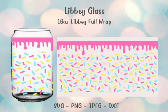 Download Donut Drip Can Glass Wrap Svg 16oz - Donut Collection