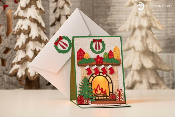 Download Fireside Greetings Card SVG - Card Collection