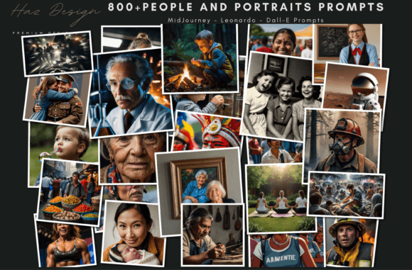 Download 800+ MidJourney Prompts People Portraits - Prompt Collection