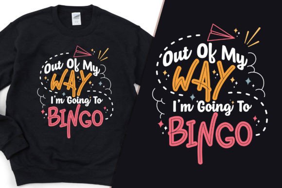 Download I'm Going to Bingo Modern T-Shirt Design - Premium Resources