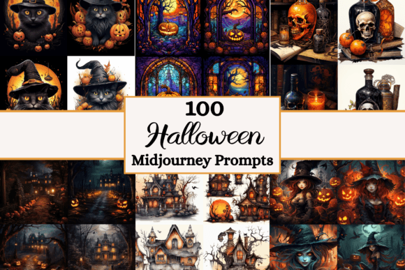 Download 100 Halloween Art- Midjourney Prompts - Prompt Collection