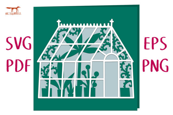Download Victorian Greenhouse Greetings Card SVG - Card Collection