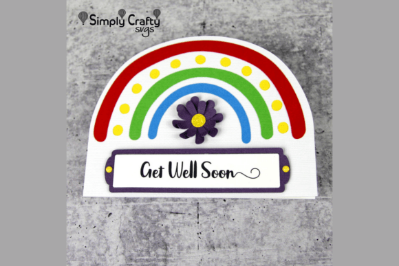 Download Rainbow Greetings Card SVG - Card Collection